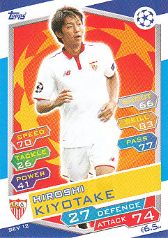 Hiroshi Kiyotake Sevilla FC 2016/17 Topps Match Attax CL #SEV12